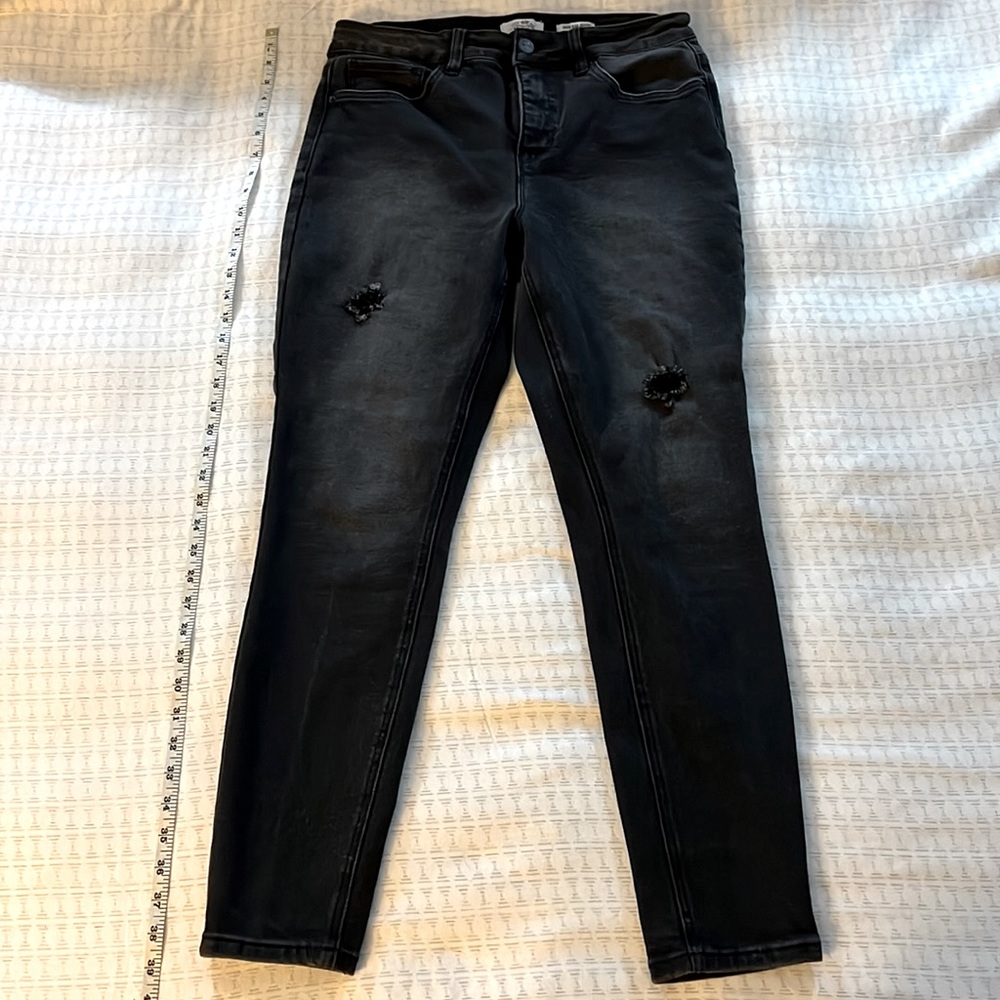 High rise skinny jeans